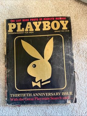 PLAYBOY Black and Gold Thirtieth Anniversary Issue Cover Art